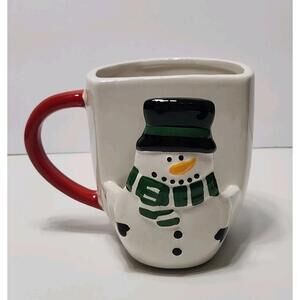 CERAMIC SNOWMAN COOKIE HOLDER MUG